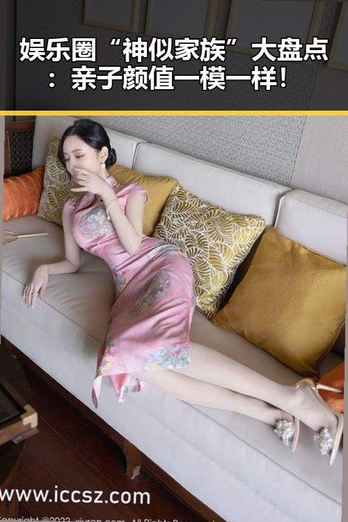 娱乐圈“神似家族”大盘点:亲子颜值一模一样!